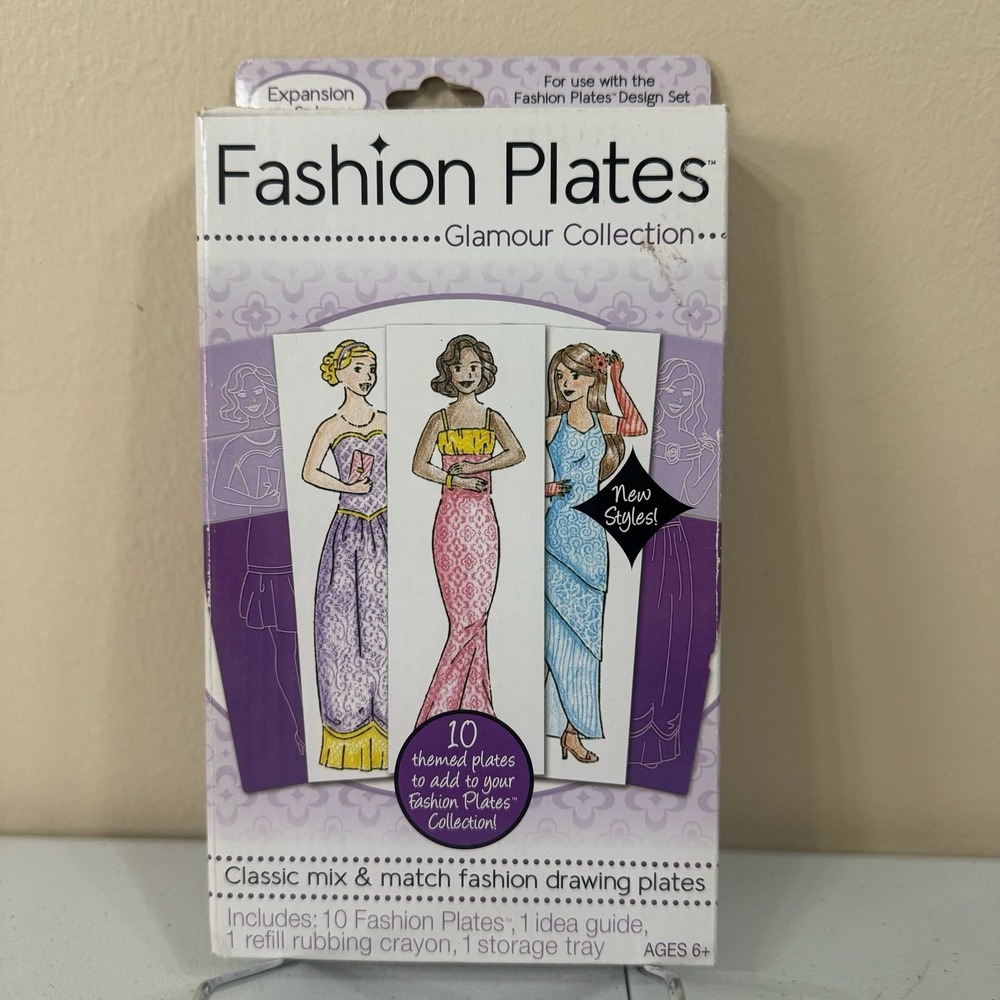 Fashion Plates Glamour Collection Missing Crayon